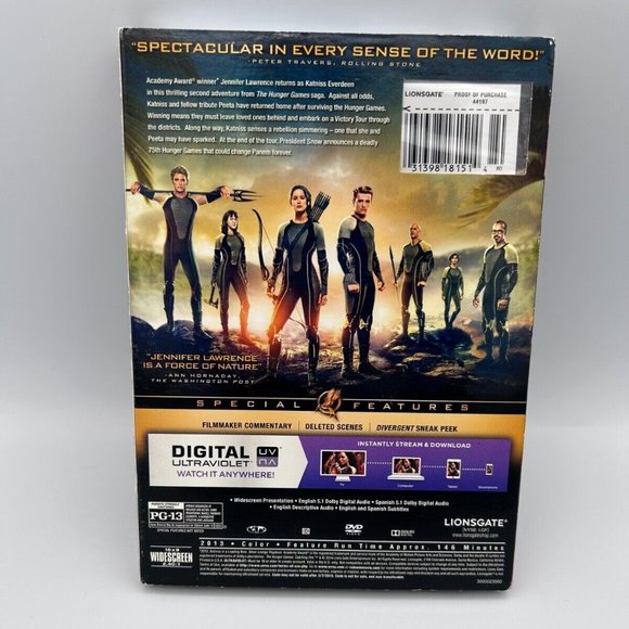 DVD The Hunger Games: Catching Fire New Sealed 2013 - Picture 2 of 4
